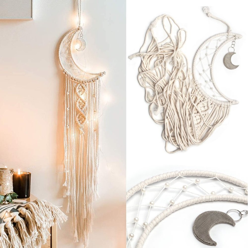 Macrame Woven Wall Hanging Tapestry Boho Chic